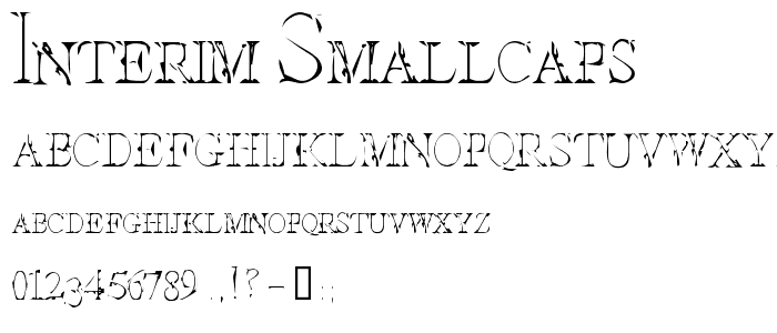 Interim SmallCaps font