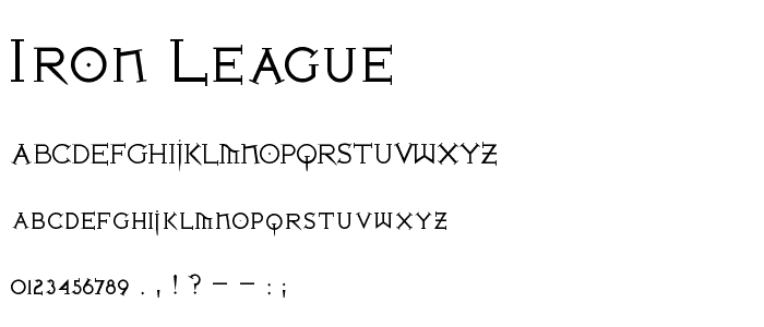 Iron League font