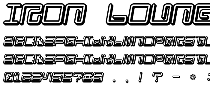 Iron Lounge Smart 2 font