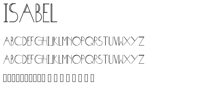 Isabel font