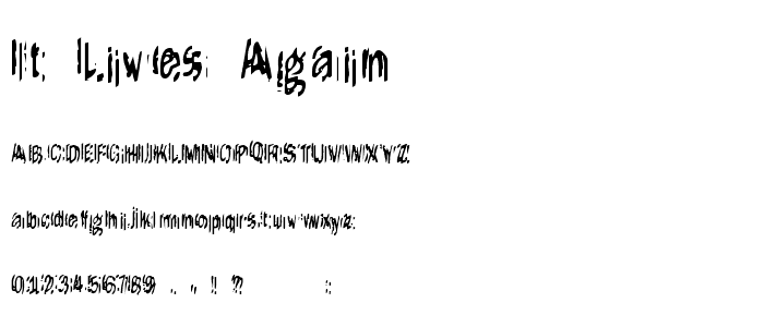 It Lives Again font