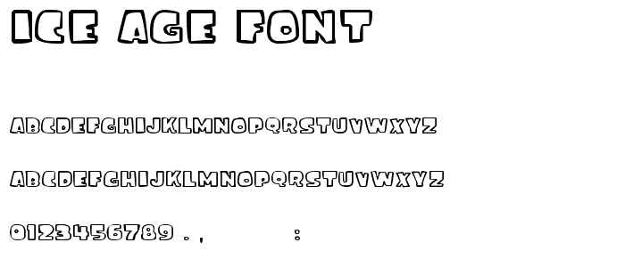 ice age font font