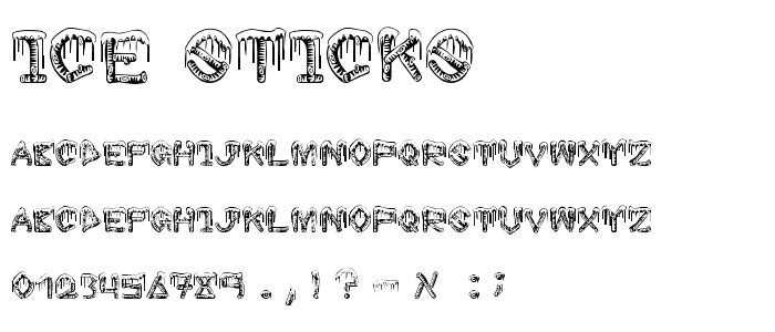 ice sticks font