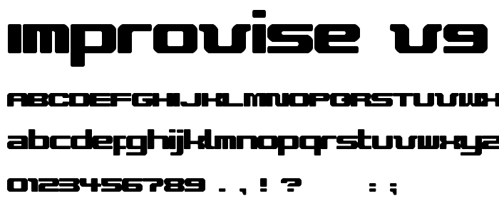 improvise v9 font