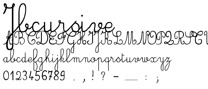 JBCursive font