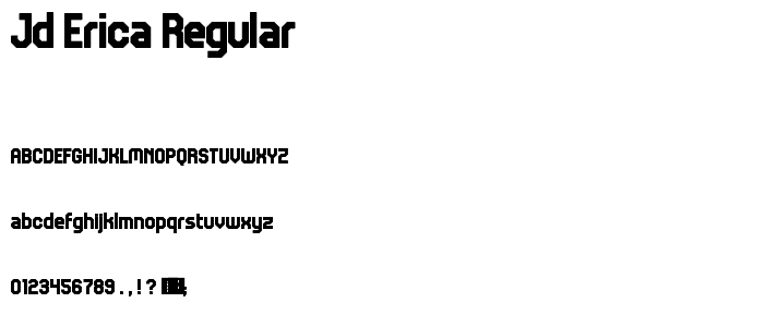 JD Erica Regular font