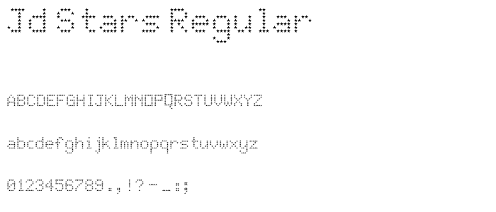 JD Stars Regular font