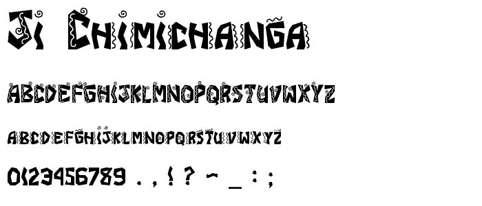 JI Chimichanga font