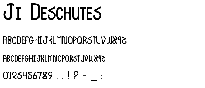 JI Deschutes font