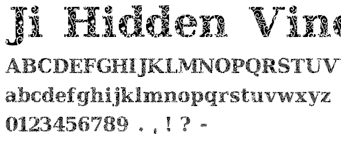 JI Hidden Vines font