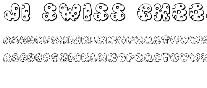 JI Swiss Cheese font