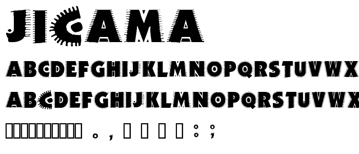 JICAMA  font