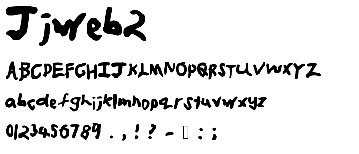 JJWEB2 font