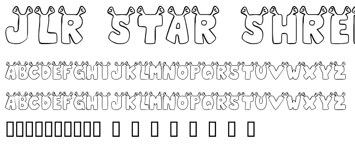 JLR Star Shrek font