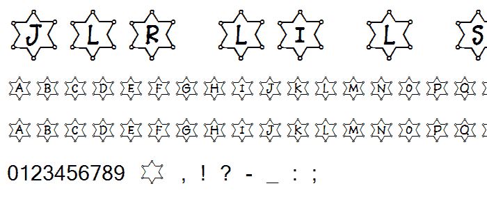 JLR Li l Sheriff font