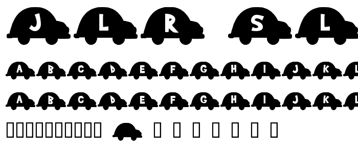 JLR Slug Bug font