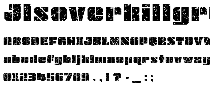 JLSOverKillGrungeNormal font