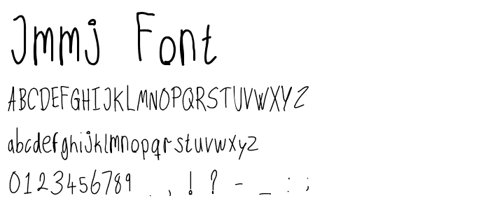 JMMJ font