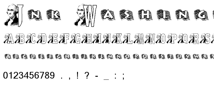 JNK WASHINGTON font