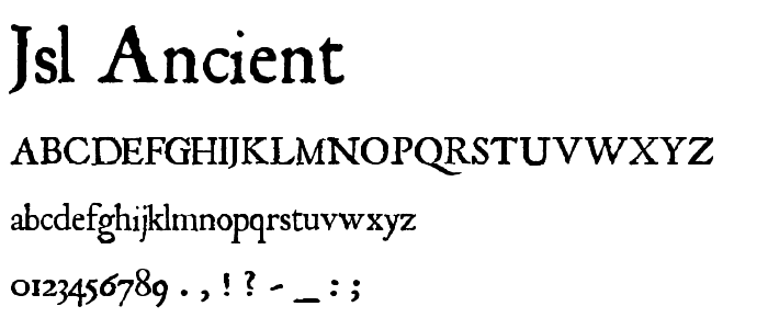 JSL Ancient font