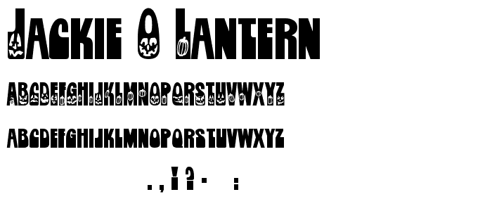 Jackie O_Lantern font