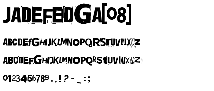 Jadefedga[08] font