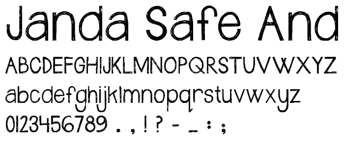 Janda Safe and Sound font