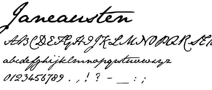 JaneAusten font