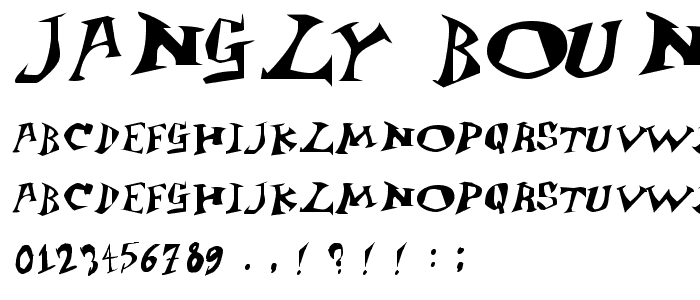 Jangly Bounce font