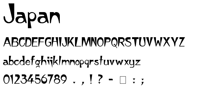 Japan font