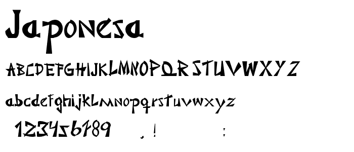 Japonesa font