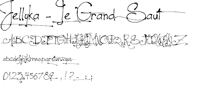 Jellyka - le Grand Saut font