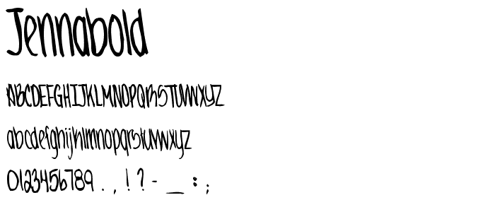 JennaBold font