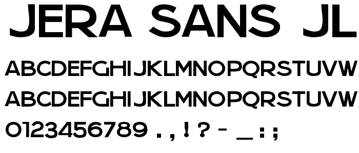 Jera Sans JL font