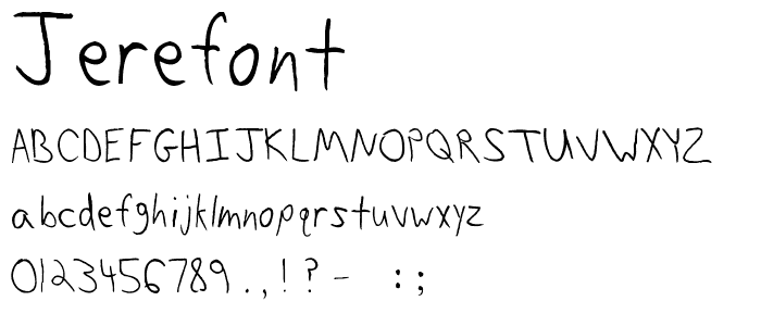 Jerefont font