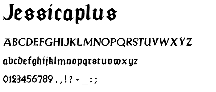 JessicaPlus font