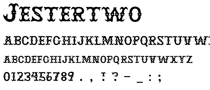 JesterTwo font