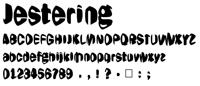 Jestering font