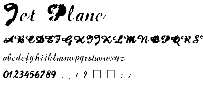 Jet Plane font