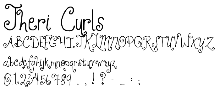 Jheri Curls font