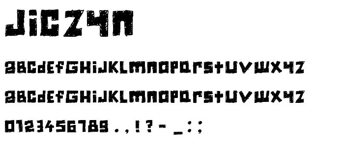 Jiczyn font