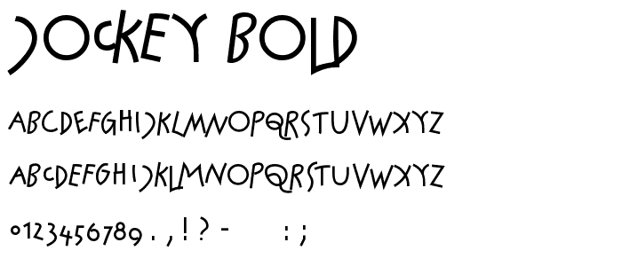 Jockey Bold font