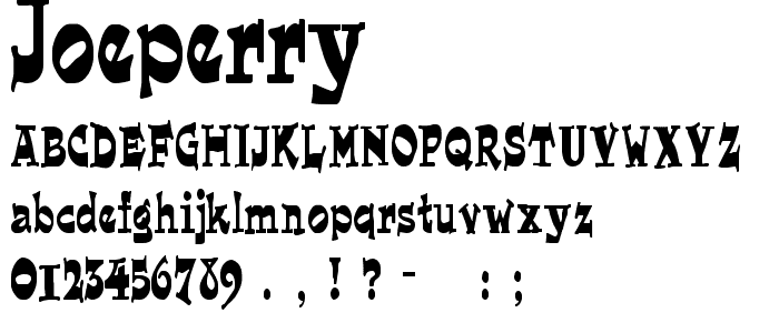 JoePerry font