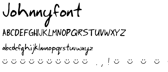 JohnnyFont font