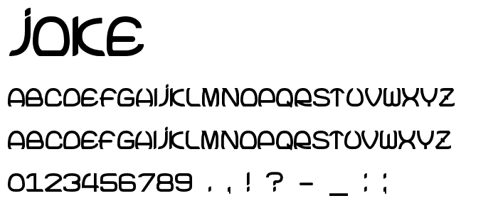 Joke font