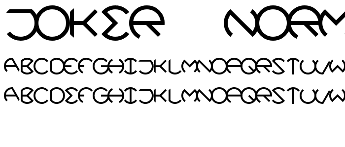 Joker Normal font