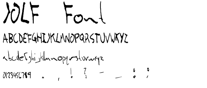 Jolf font