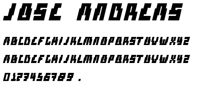 Jose Andreas font