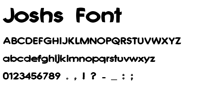 Joshs Font font