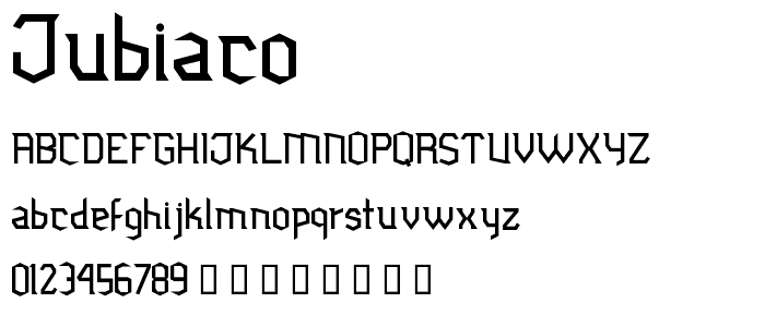 Jubiaco font